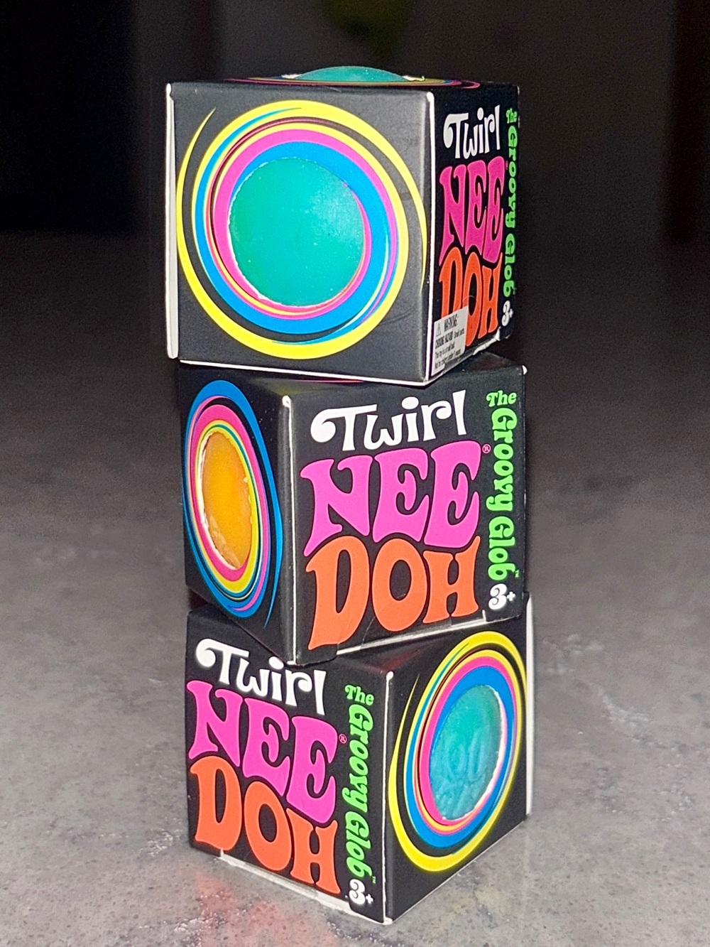 3X NWT Schylling Twirl NeeDoh Groovy Globs